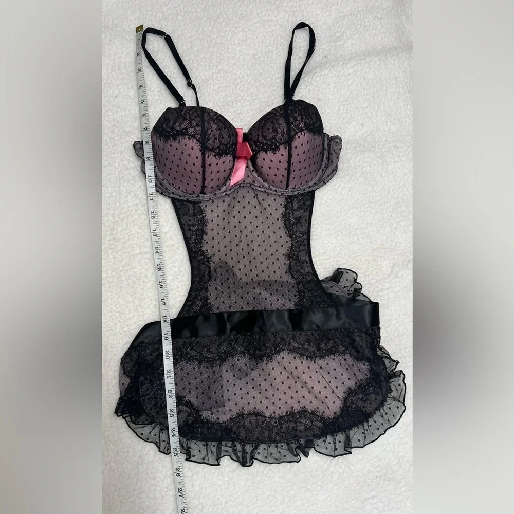 Victoria’s Secret Sexy Little Things Lace Bustier Babydoll – 36B
